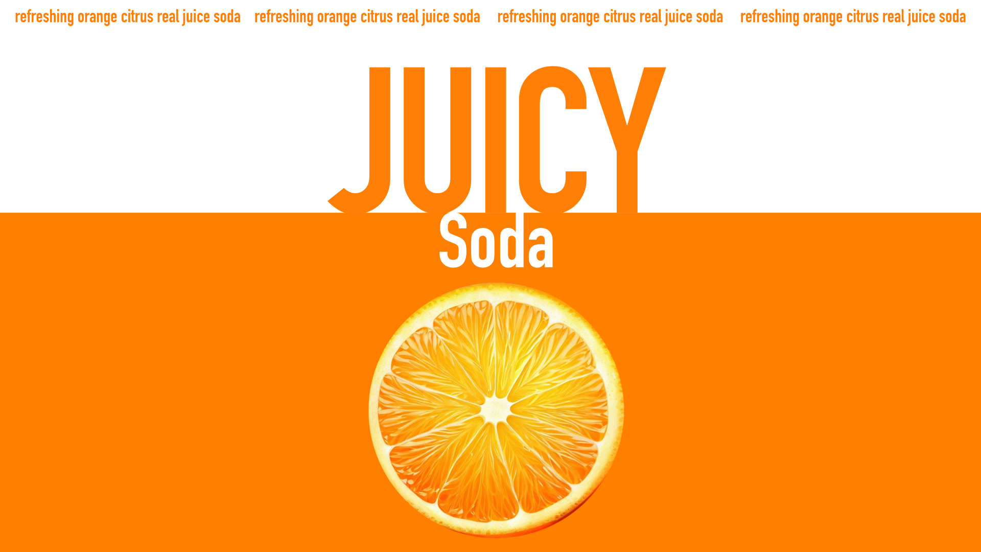 Juicy Soda Refreshing Orange Citrus